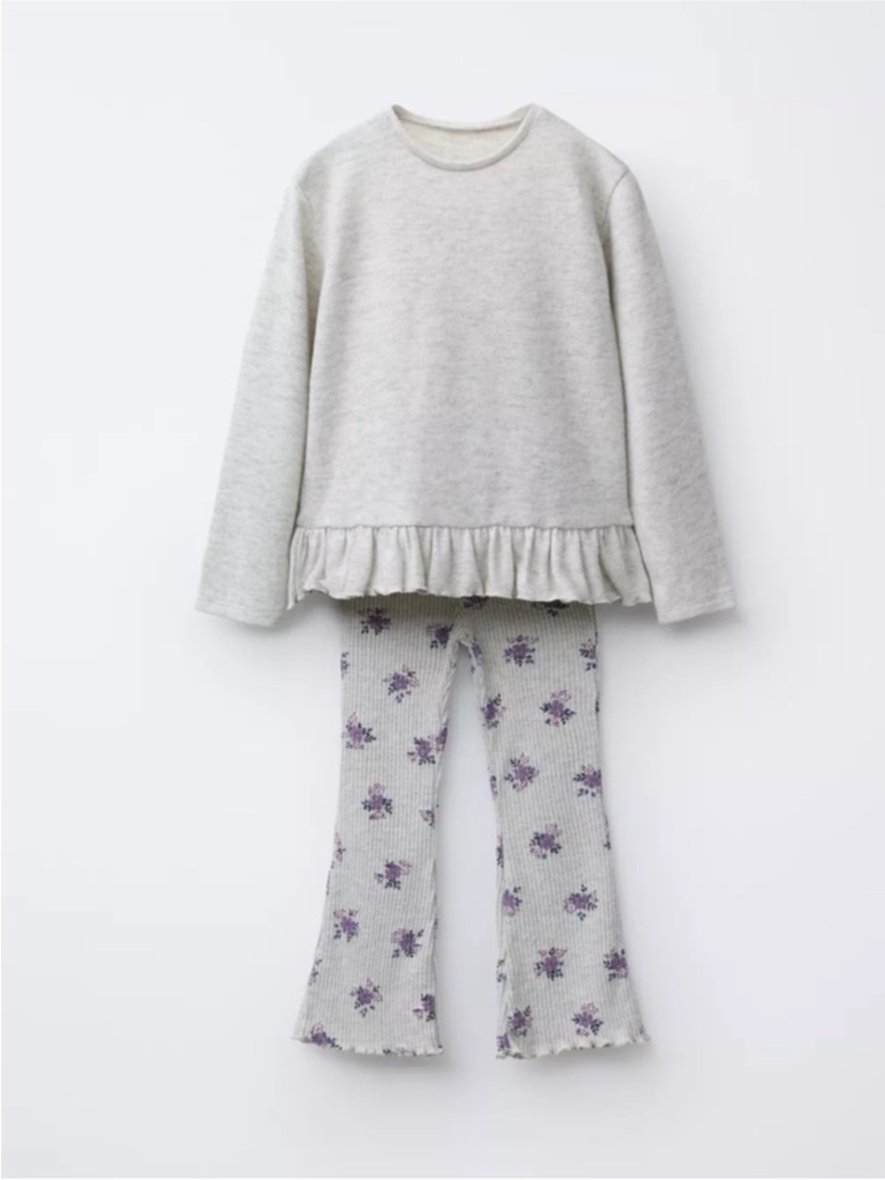 ZARA PRINTED SOFT TOUCH T-SHIRT AND LEGGINGS SET